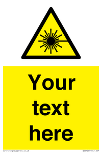 Custom Laser Hazard Sign